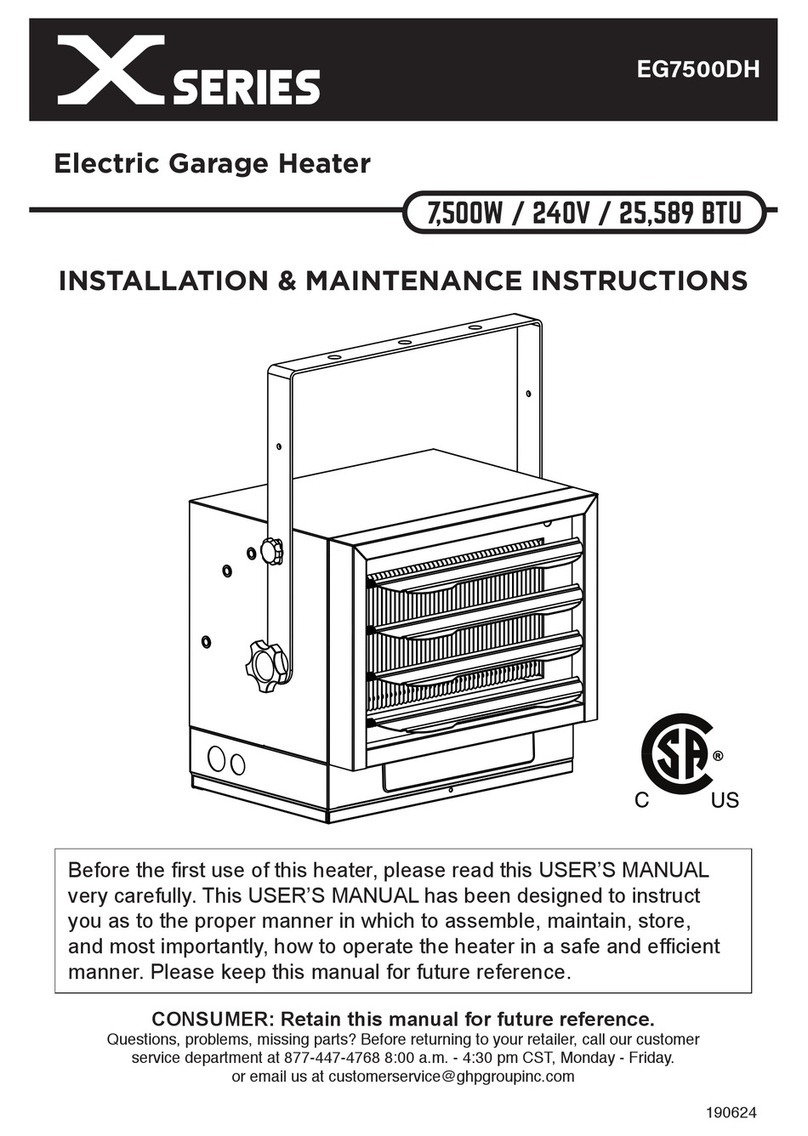 GHP Group X Series Installation and operating instructions