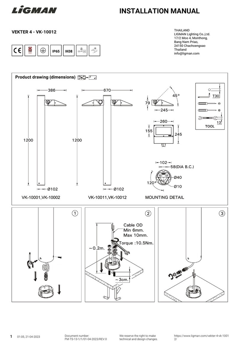LIGMAN VEKTER 4 installation manual
