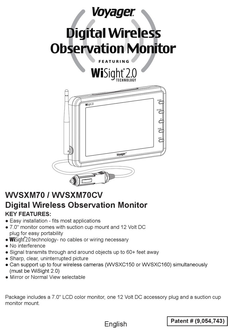 Voyager WVSXM70CV User manual
