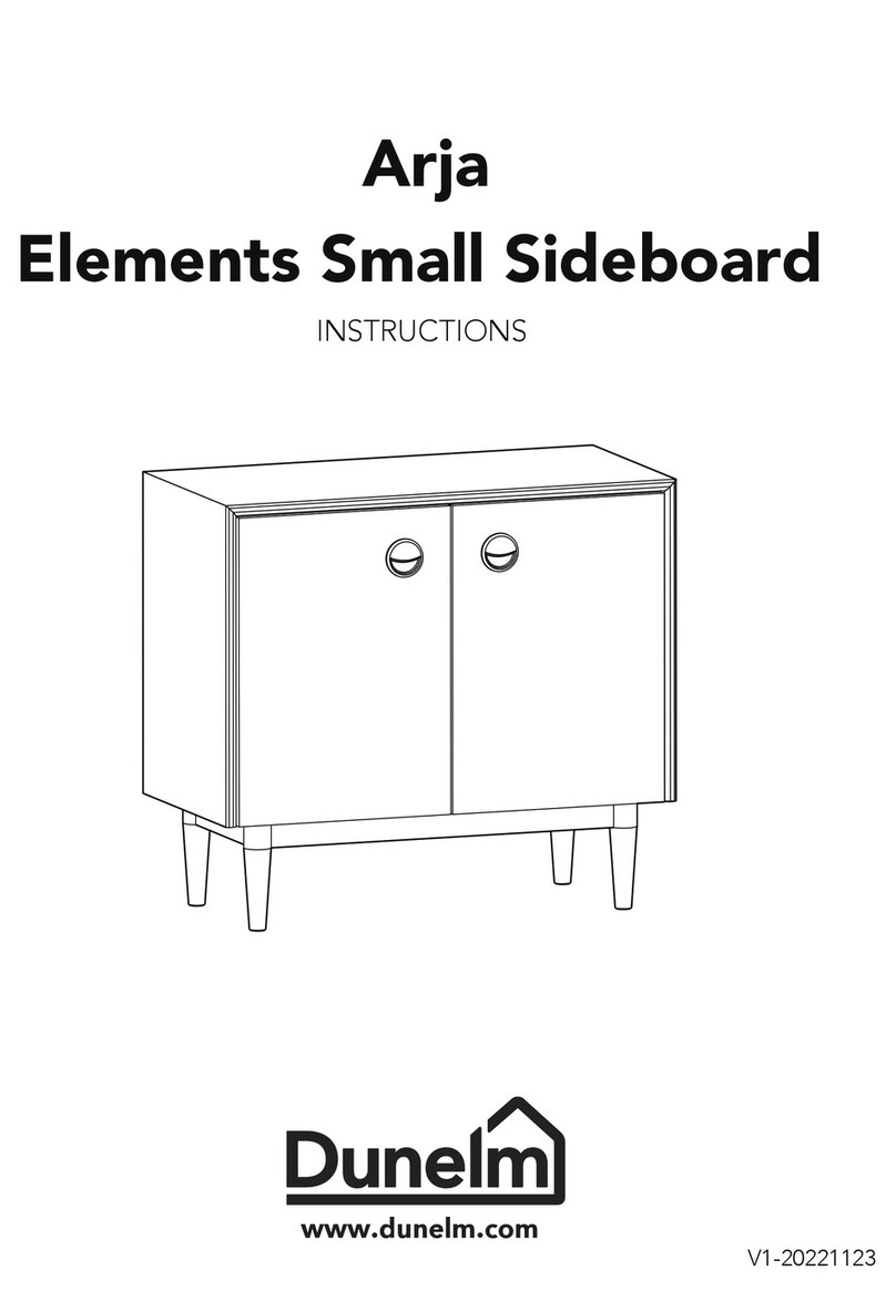 Dunelm Arja Elements Small Sideboard User manual Dunelm Arja Elements Small Sideboard User manual
