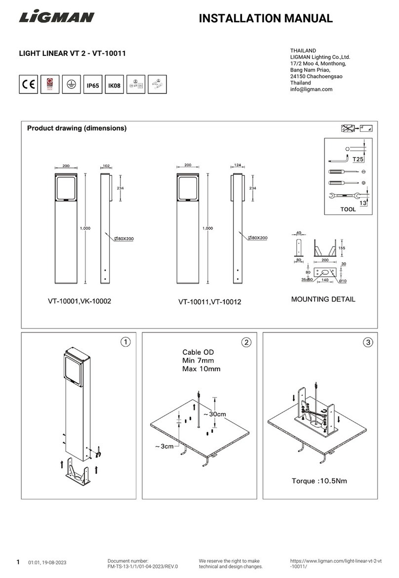 LIGMAN VT-10011 installation manual