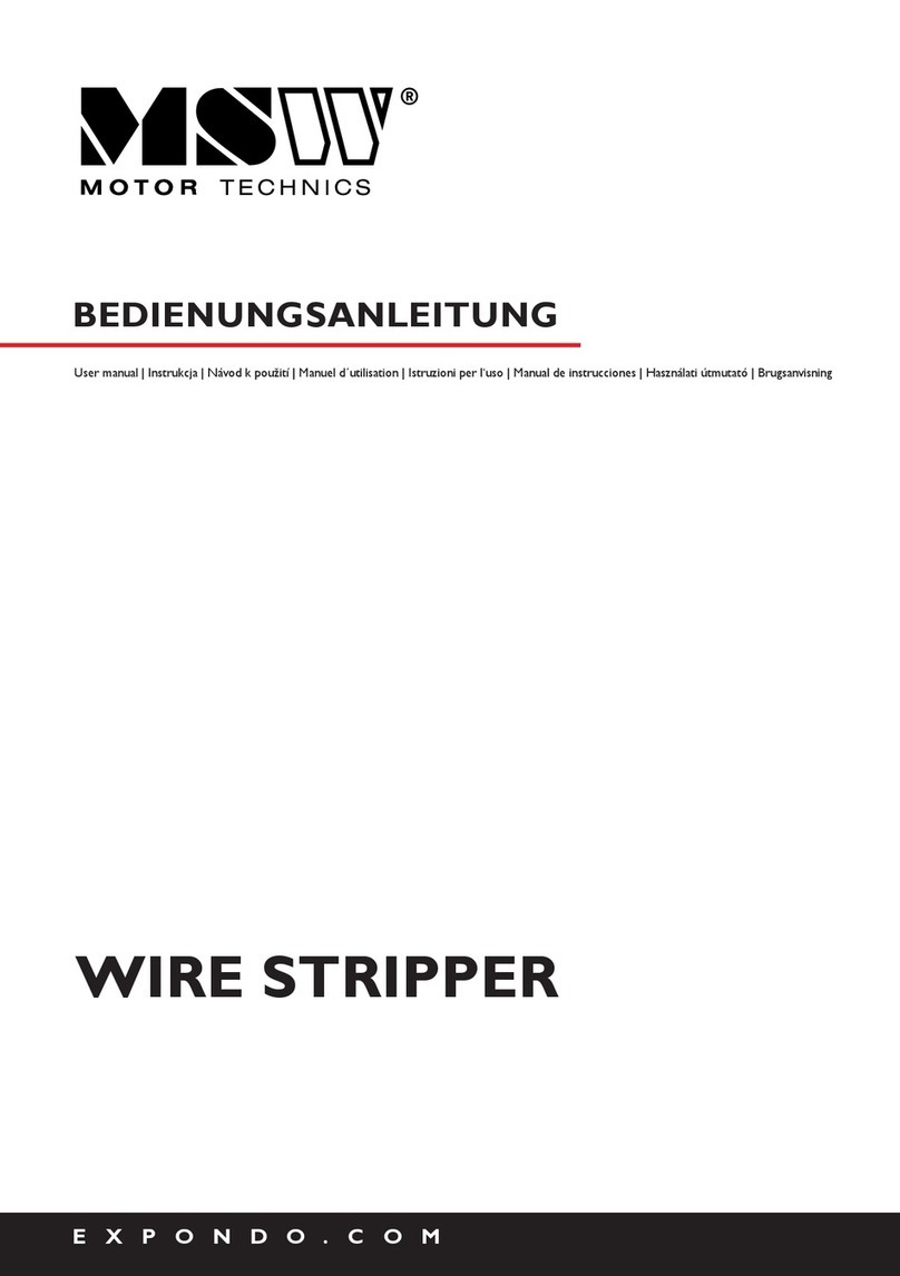 MSW MSW-WIRESTRIPPER-Y3 User manual
