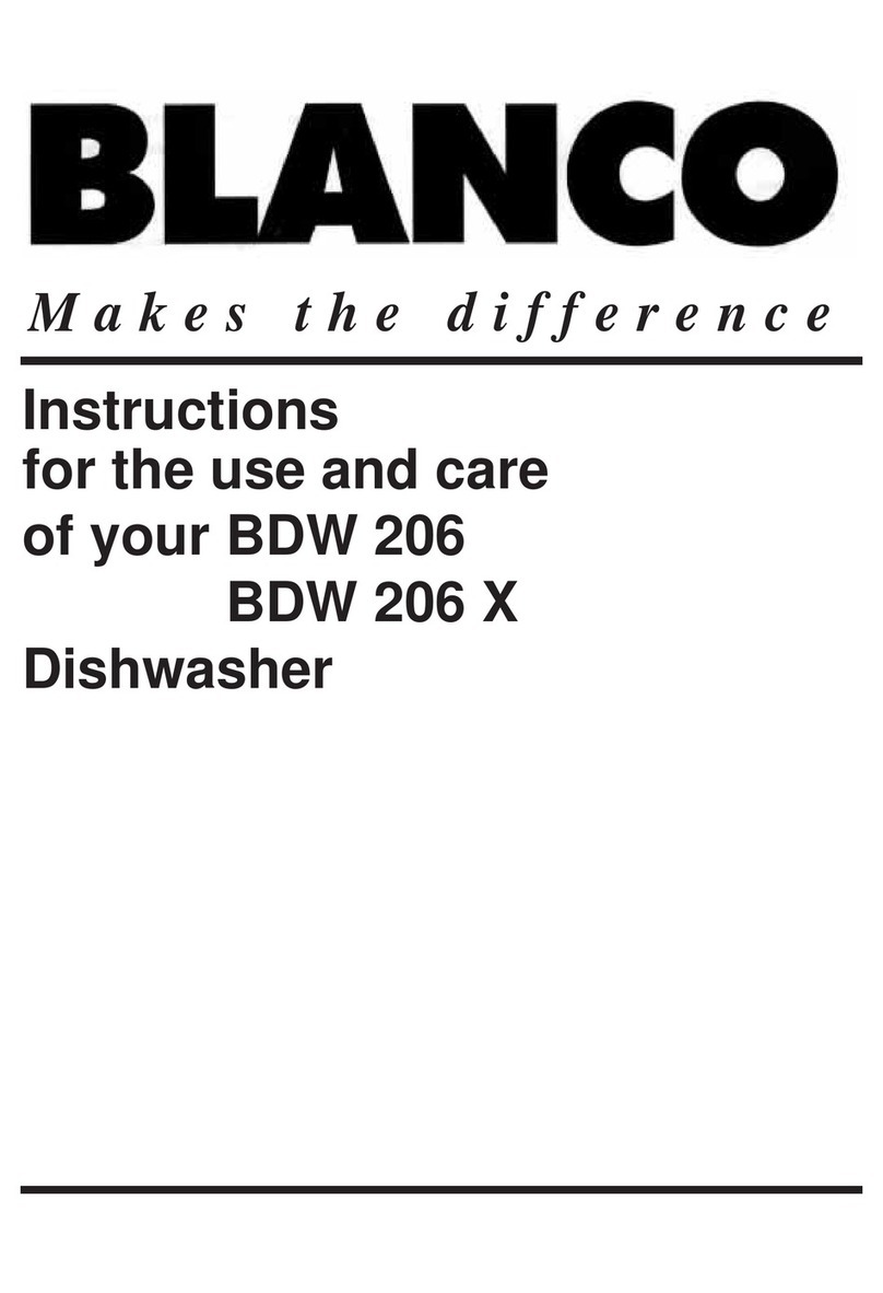 Blanco BDW 206 Operating and safety instructions