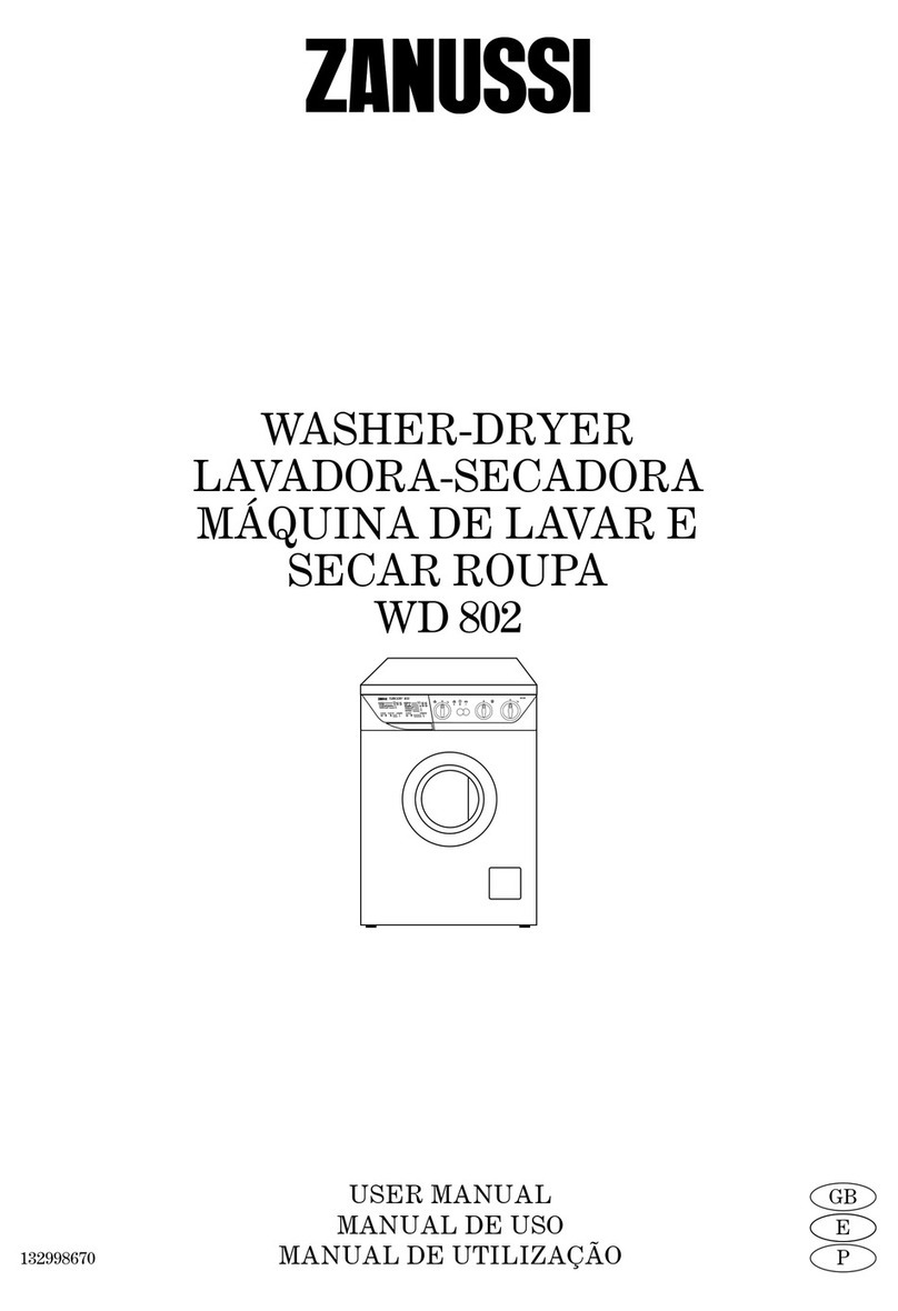 Zanussi WD 802 User manual