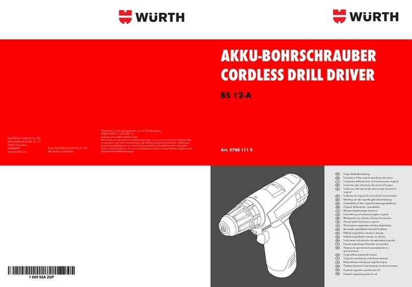 Würth 57001112 961 1 Quick guide