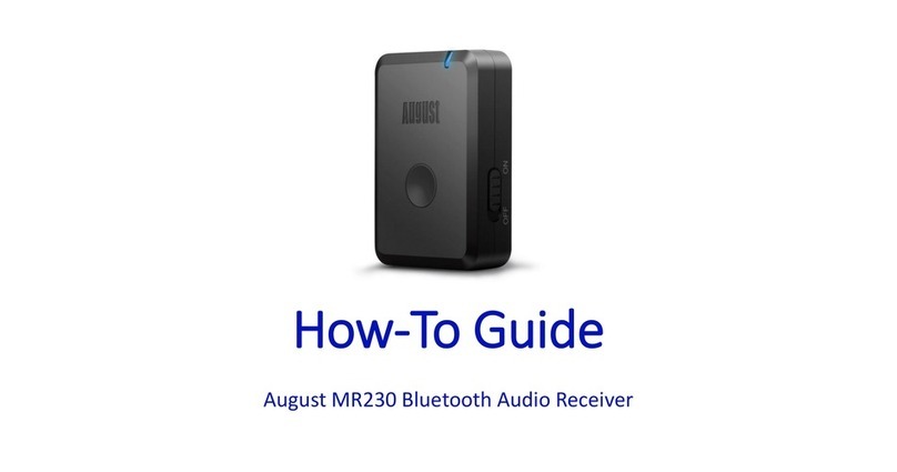 August MR230 How-to guide