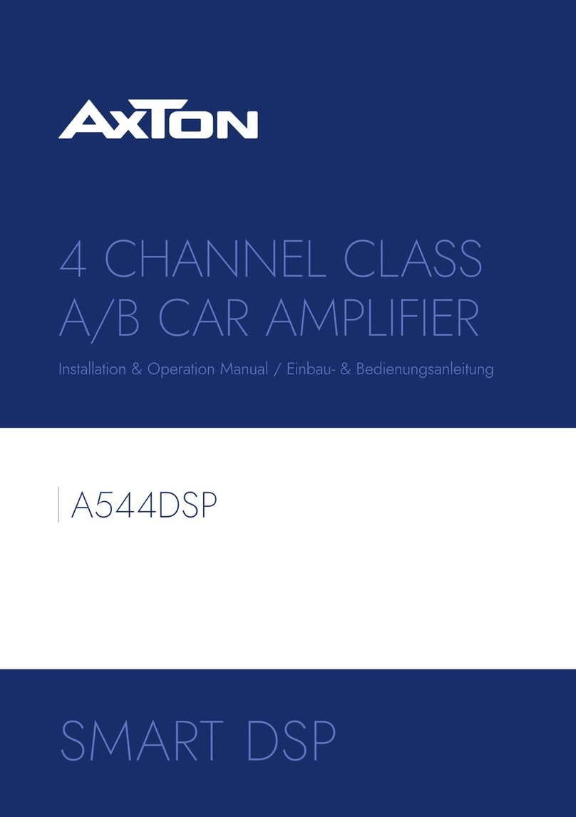 AXTON A544DSP Installation & operation manual
