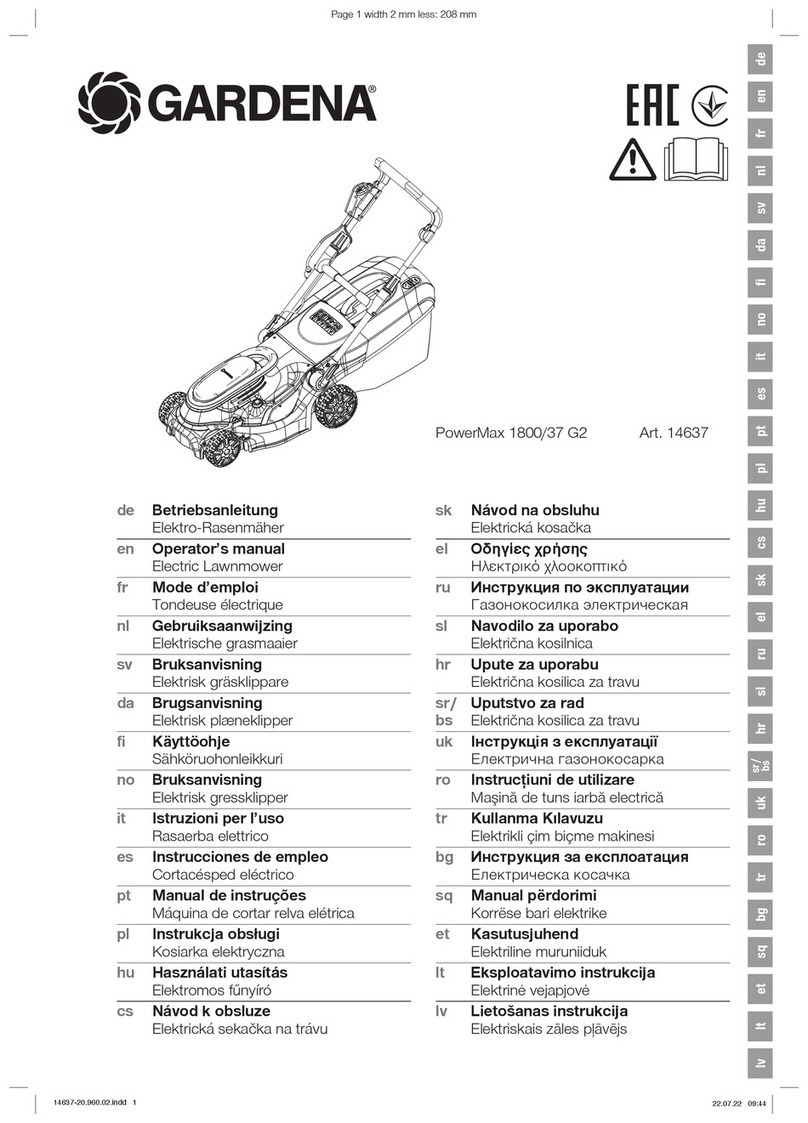 Gardena PowerMax 1800/37 G2 User manual