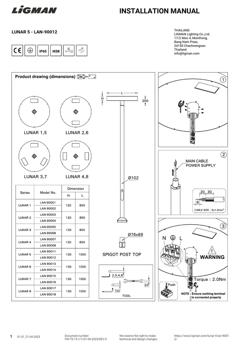 LIGMAN LUNAR 5 installation manual