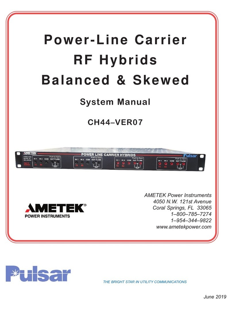 Pulsar Ametek CH44-VER07 User manual