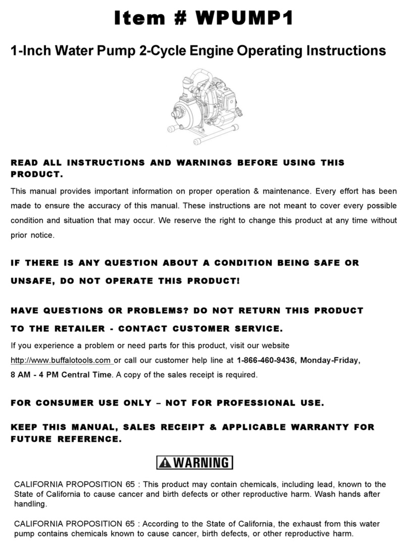Buffalo Tools WPUMP1 operating instructions