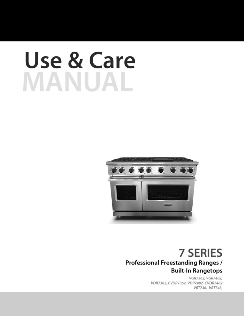 Viking Range VGR7362 Use & care manual
