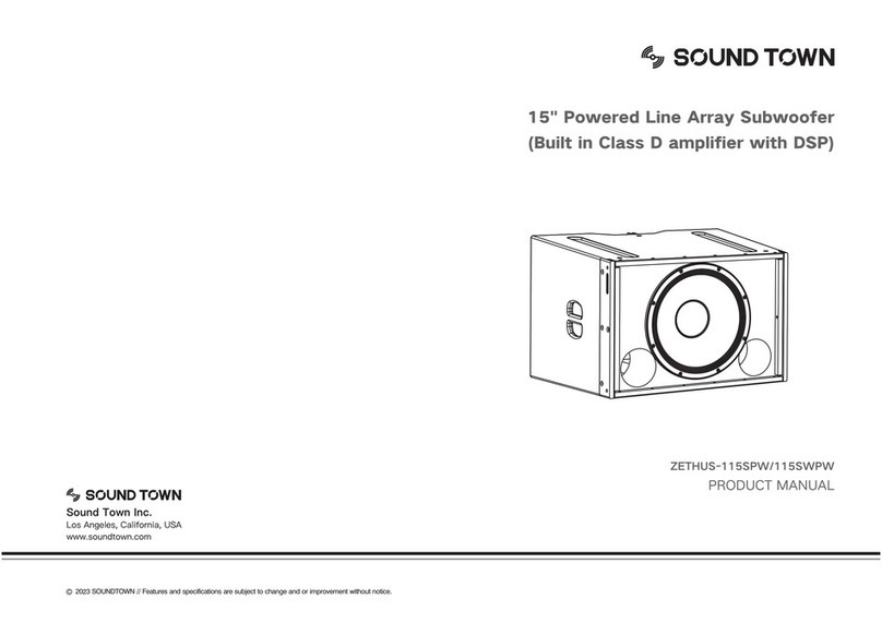 Sound Town ZETHUS-115SPW product manual