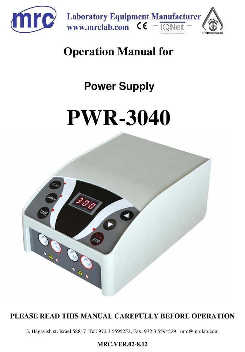 MRC PWR-3040 Operation manual