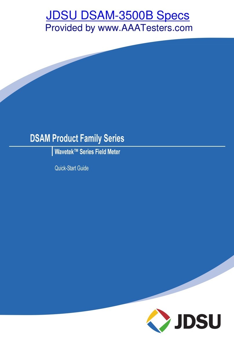 JDS Uniphase Wavetek DSAM-3500B User manual