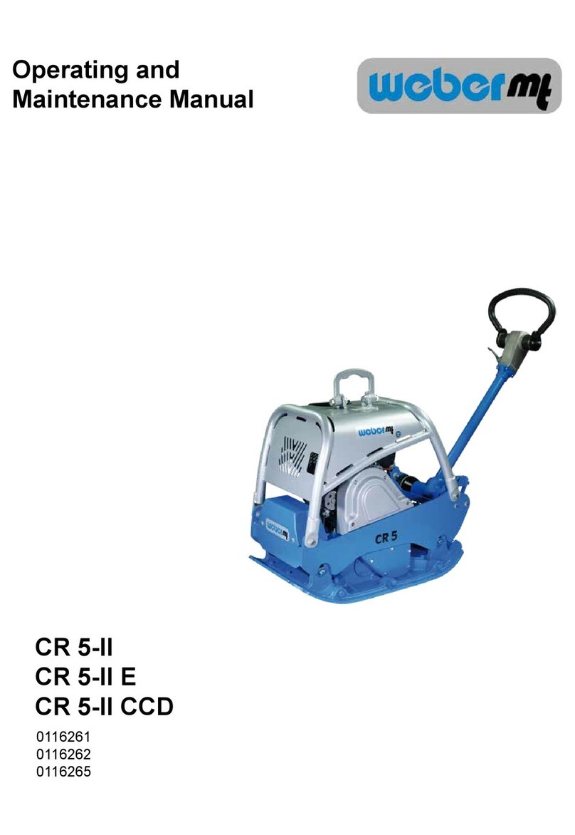 Weber mt CR 5-II CCD Operating and maintenance manual