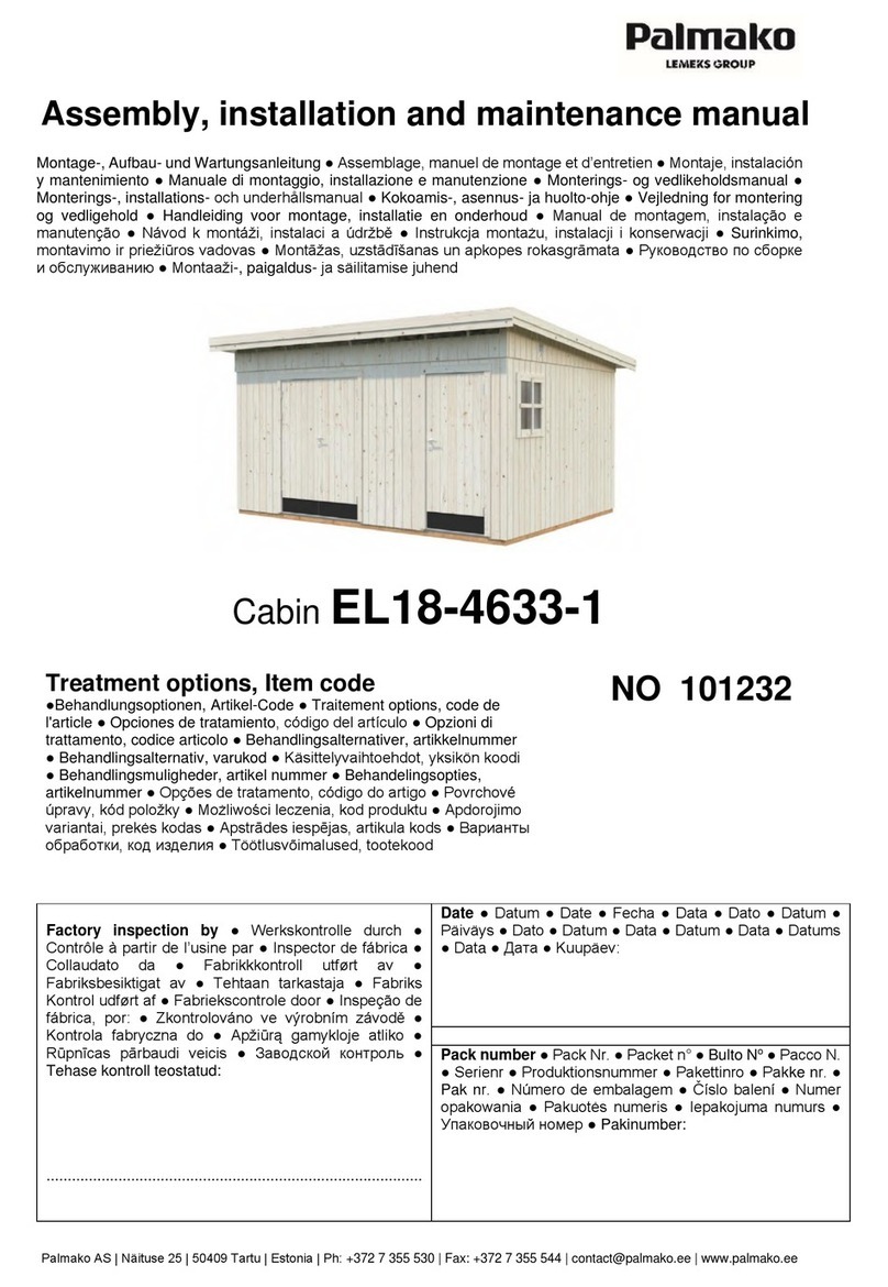 Lemeks Palmako EL18-4633-1 Assembly, installation and maintenance manual