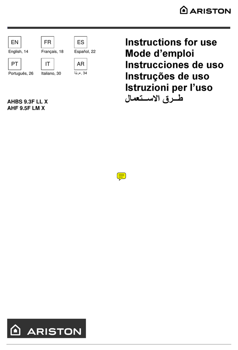 Ariston AHBS 9.3F LL X User manual