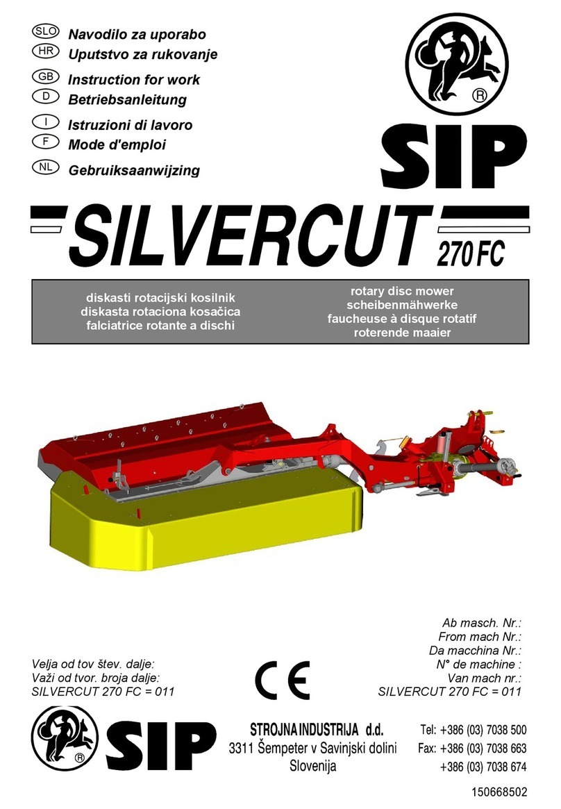 SIP SILVERCUT 270 FC Instruction for work