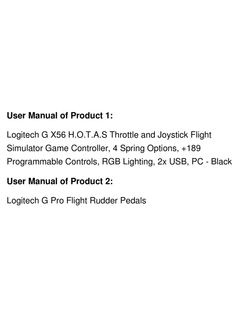 Logitech X56 HOTAS User manual Logitech X56 HOTAS User manual