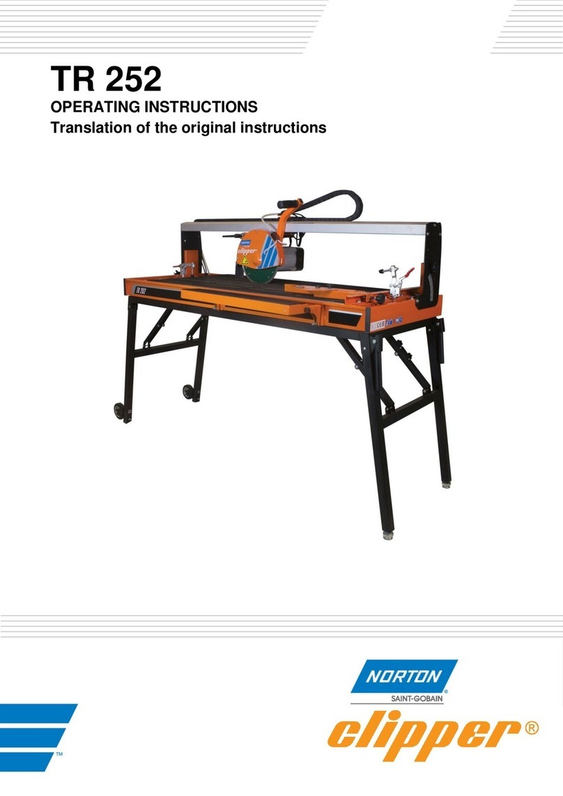 SAINT-GOBAIN NORTON clipper TR 252 operating instructions