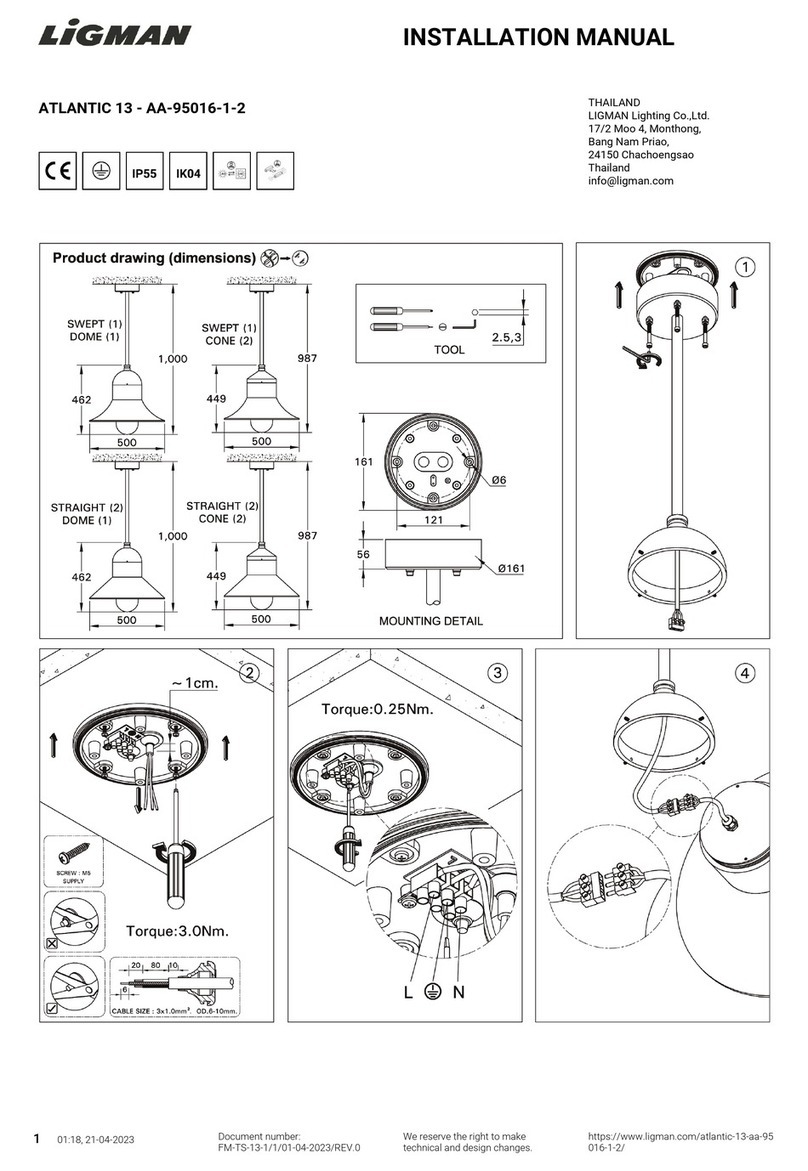 LIGMAN ATLANTIC 13 installation manual