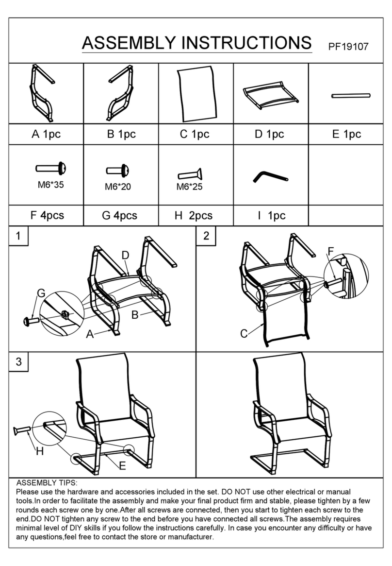Festival Depot PF19107 Assembly instructions