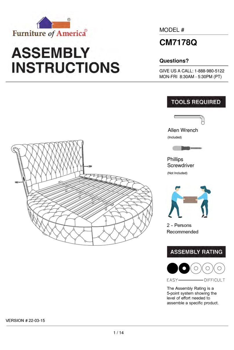 Furniture of America CM7178Q Assembly instructions Furniture of America CM7178Q Assembly instructions
