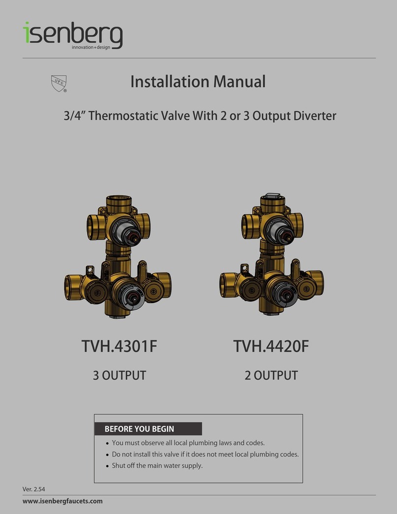 Isenberg TVH.4420F installation manual