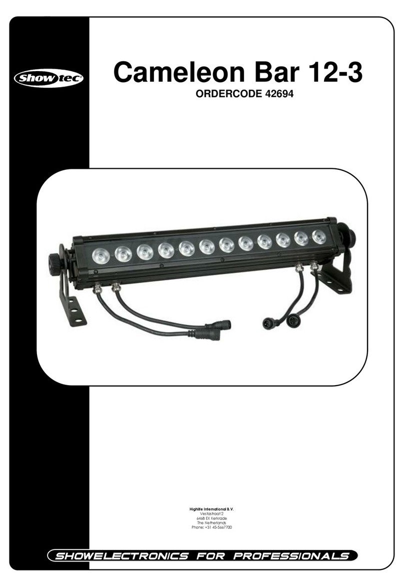 Show Tec Cameleon Bar 12-3 User manual