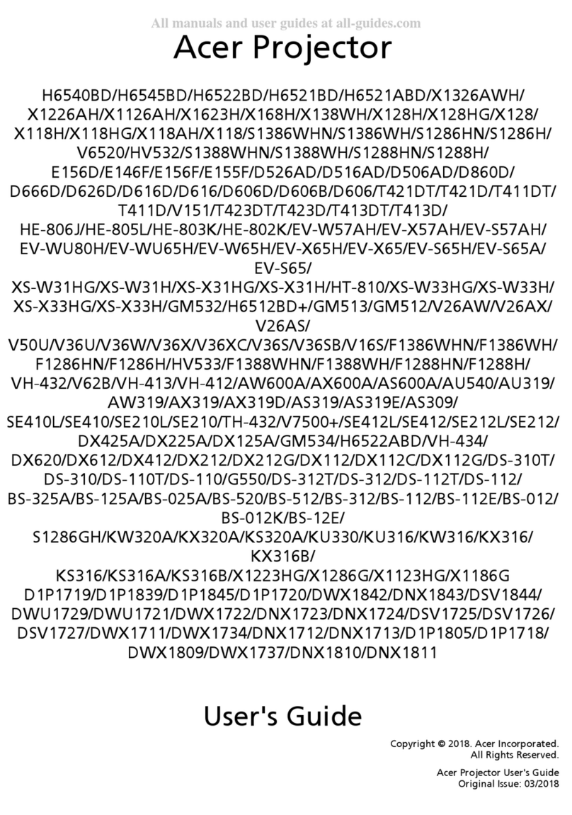 Acer H6545BD User manual Acer H6545BD User manual