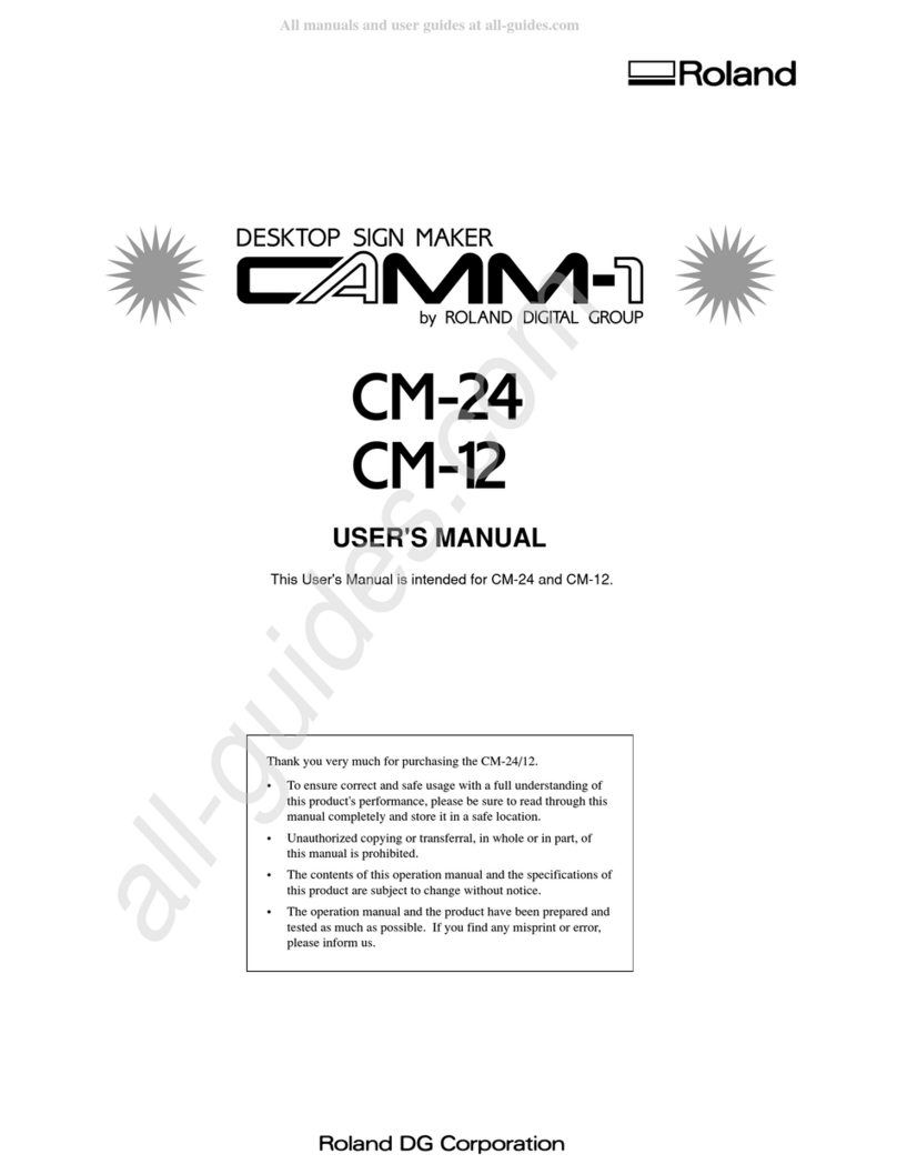 Roland CAMM-1 CM-24 user manual