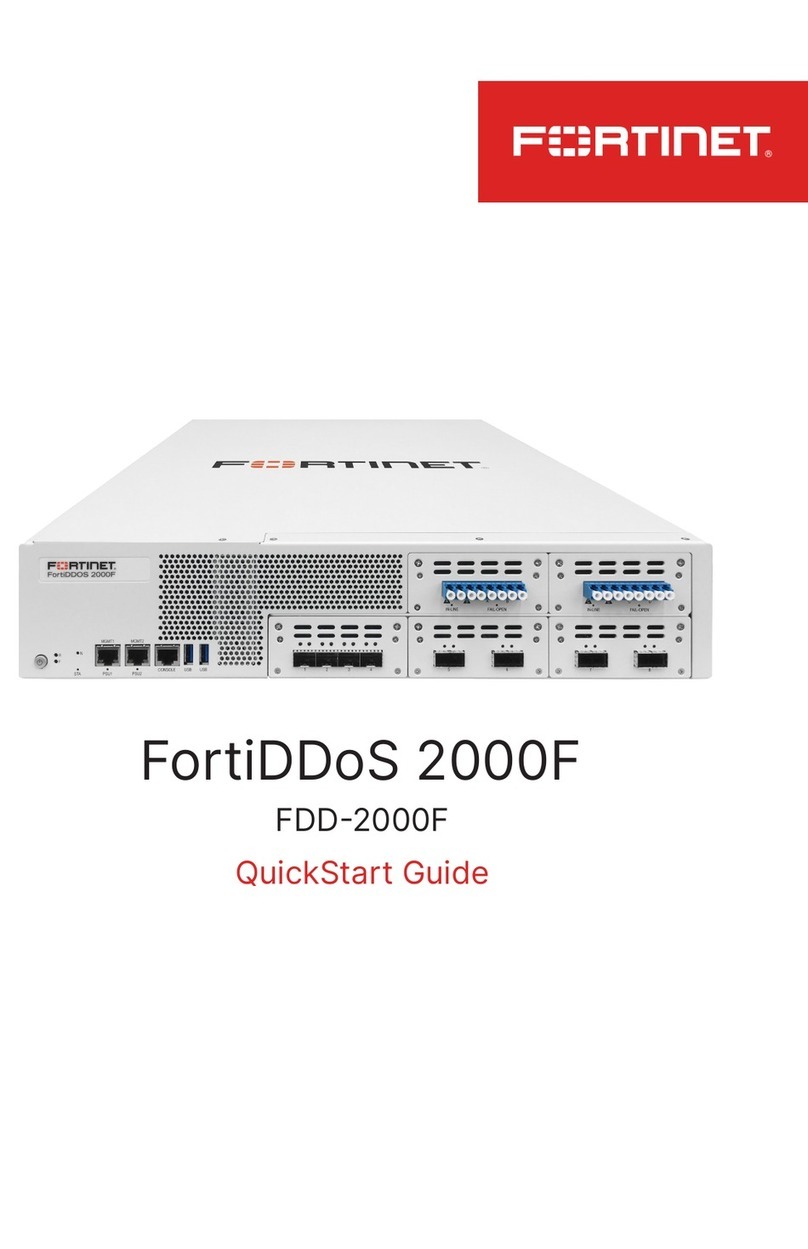 Fortinet FortiDDoS 2000F User manual