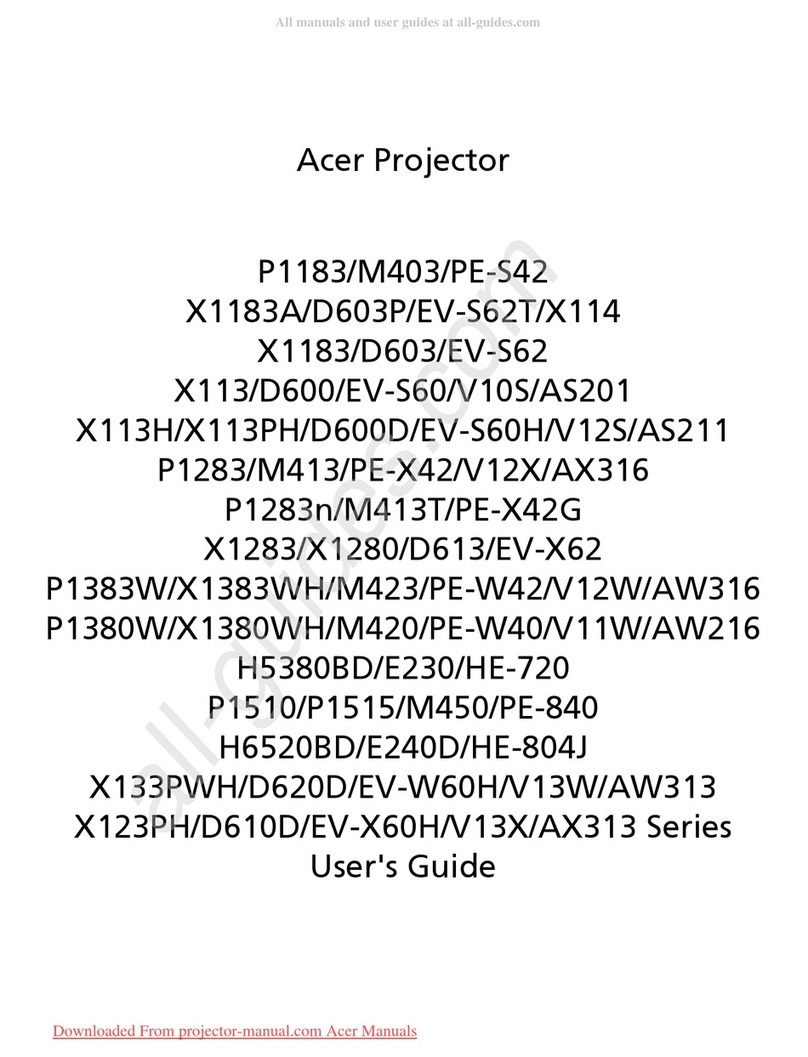 Acer X1183A User manual Acer X1183A User manual