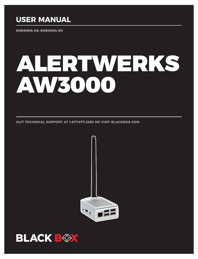 Black Box AlertWerks AW3000 user manual
