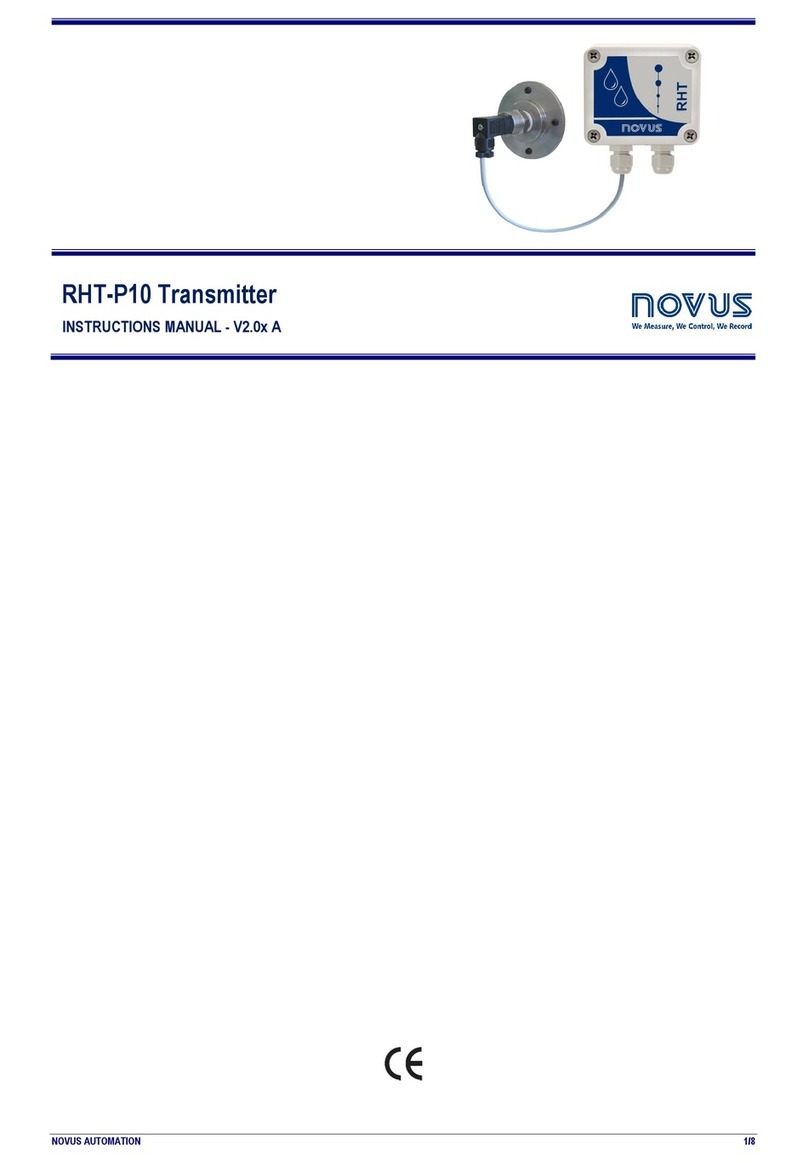 Novus RHT-P10 instruction manual