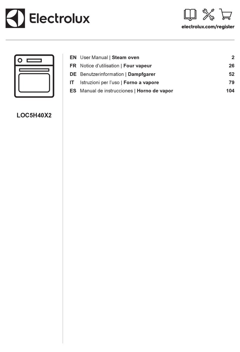 Electrolux LOC5H40X2 user manual