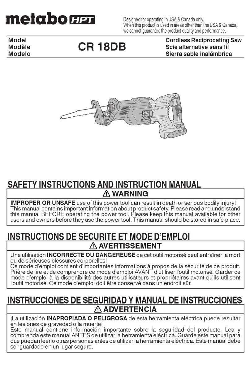 Metabo HPT CR 18DB Troubleshooting guide