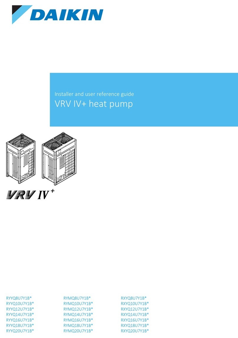 Daikin RYYQ14U7Y1B Installer and user guide