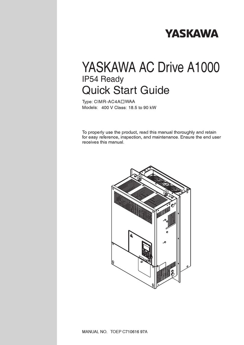 YASKAWA CIMR-AC4A WAA Series User manual