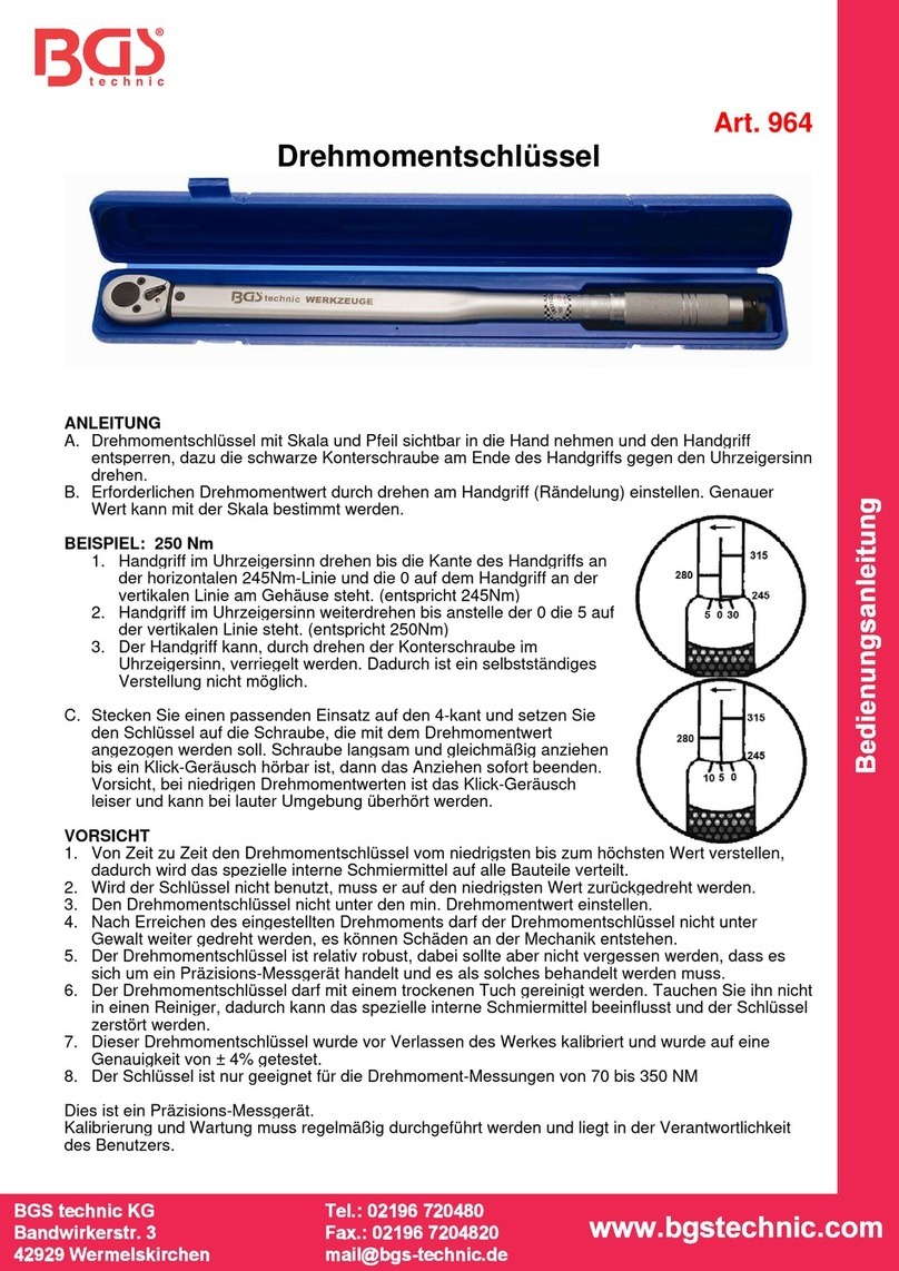 BGS technic 964 User manual