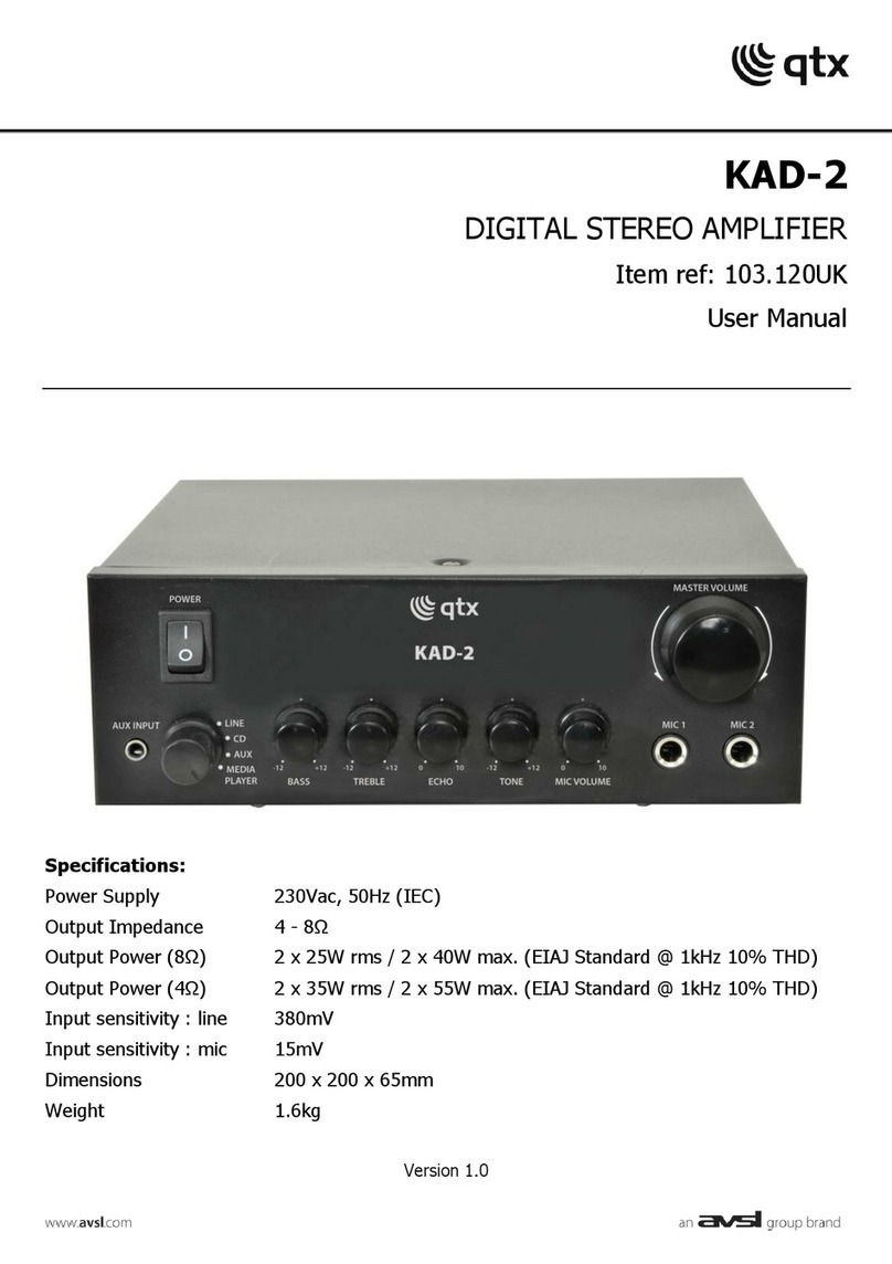 Qtx 103.120UK User manual