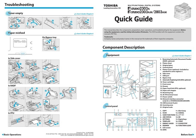 Toshiba E-STUDIO 2303A User manual