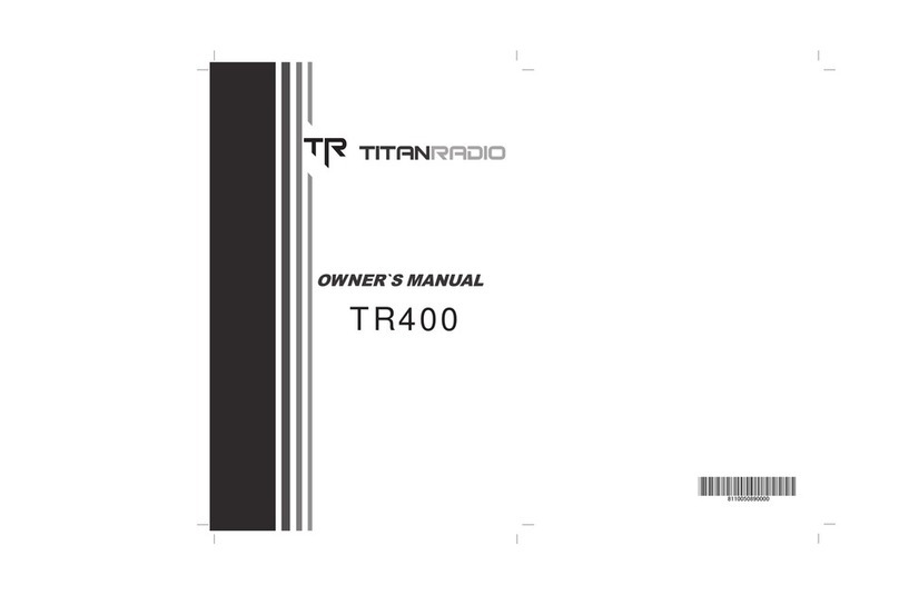 TITAN RADIO TR400 owner's manual