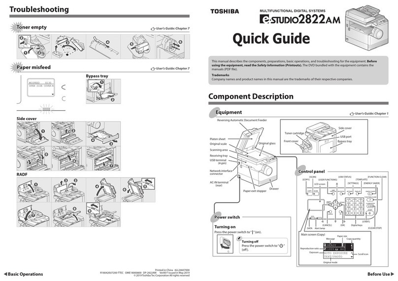 Toshiba e-studio 2822AM User manual