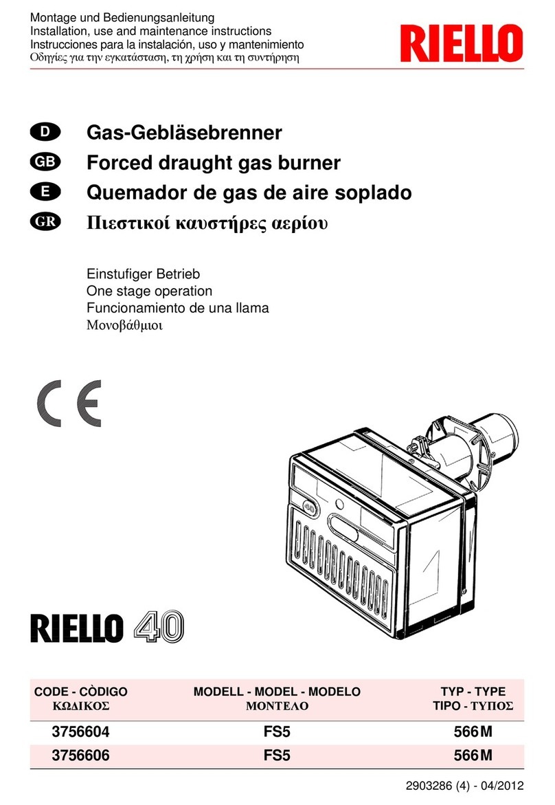 Riello 566M Quick start guide