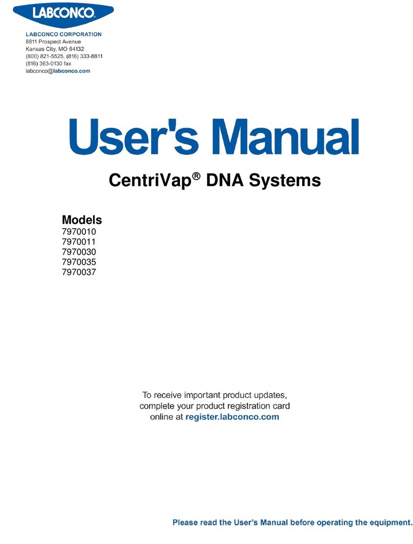 Labconco CentriVap DNA Systems User manual