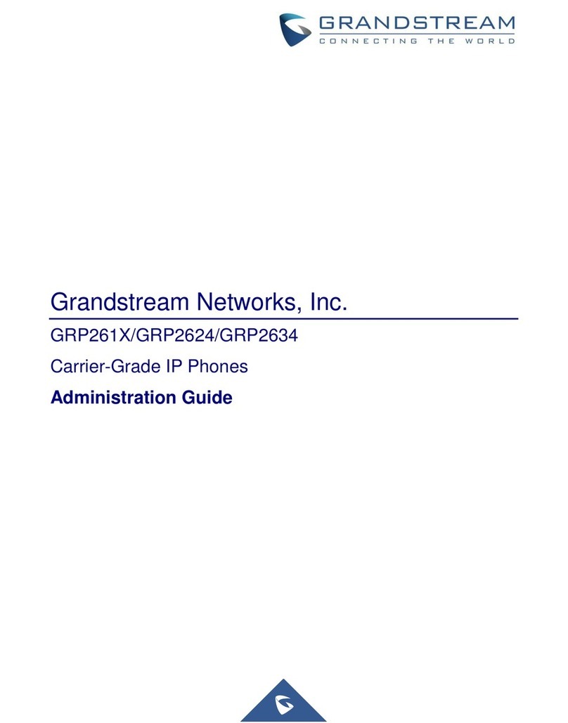Grandstream Networks GRP261X Instruction Manual