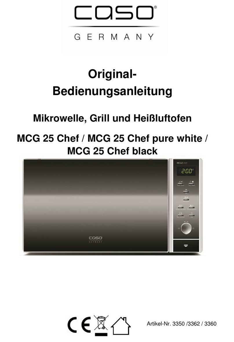 Caso MCG 25 Chef Original operating manual