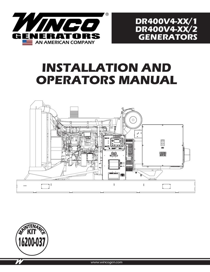 Winco DR400V4 1 Series Installation and operator's manual